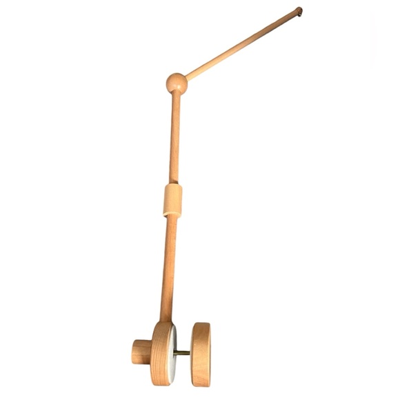 EUC - Boho Baby Mobile - Gender Neutral - Natural Wood w/ Gray and White Accents - Picture 4 of 6